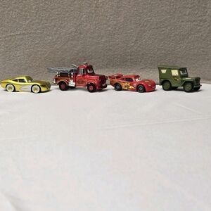 Disney Pixar Cars Lightning McQueen Gold Cruisin McQueen Sarge Rescue Mater Toys